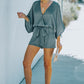 Tie Waist Dolman Sleeve Romper