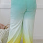 Zenana Hello Summer Full Size Run Ombre Wide Leg Sweat Pants