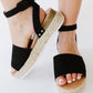 WeeBoo Every Step Espadrille Platform Sandal in Black