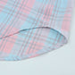 Plaid Button-Up Dropped Shoulder Shirt