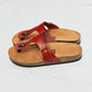MMShoes Drift Away T-Strap Flip-Flop in Red