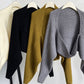 Touka Knitted Shrug Scarf - Black