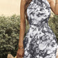 Tie-Dye Sleeveless Layered Romper