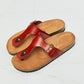 MMShoes Drift Away T-Strap Flip-Flop in Red